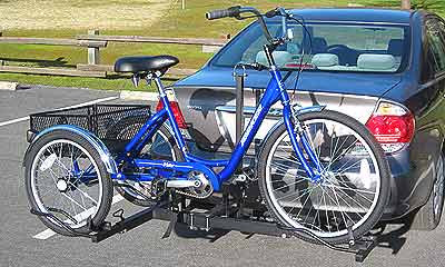 Adult trikes and hand cycle racks