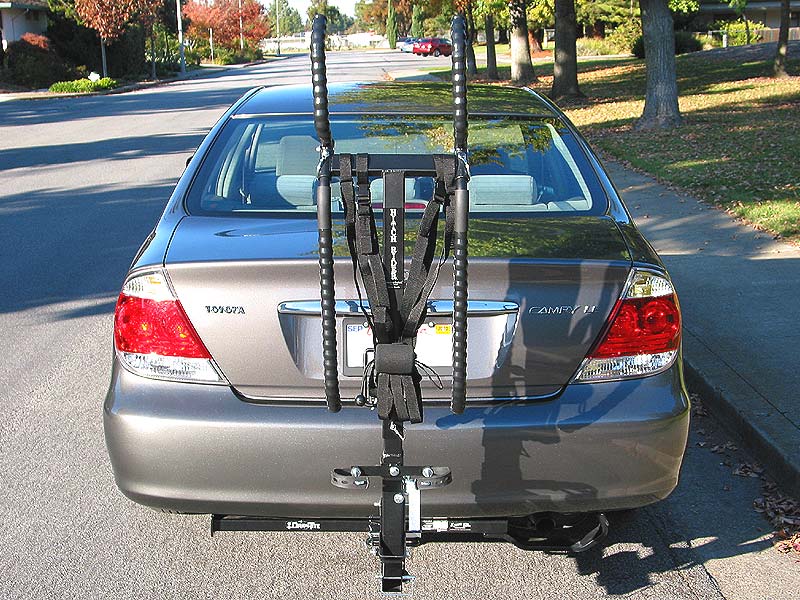 Truckee Switch Rack folded up on car