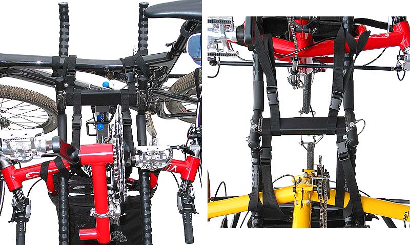 Mountain bike and trikes on Truckee Switch Rack